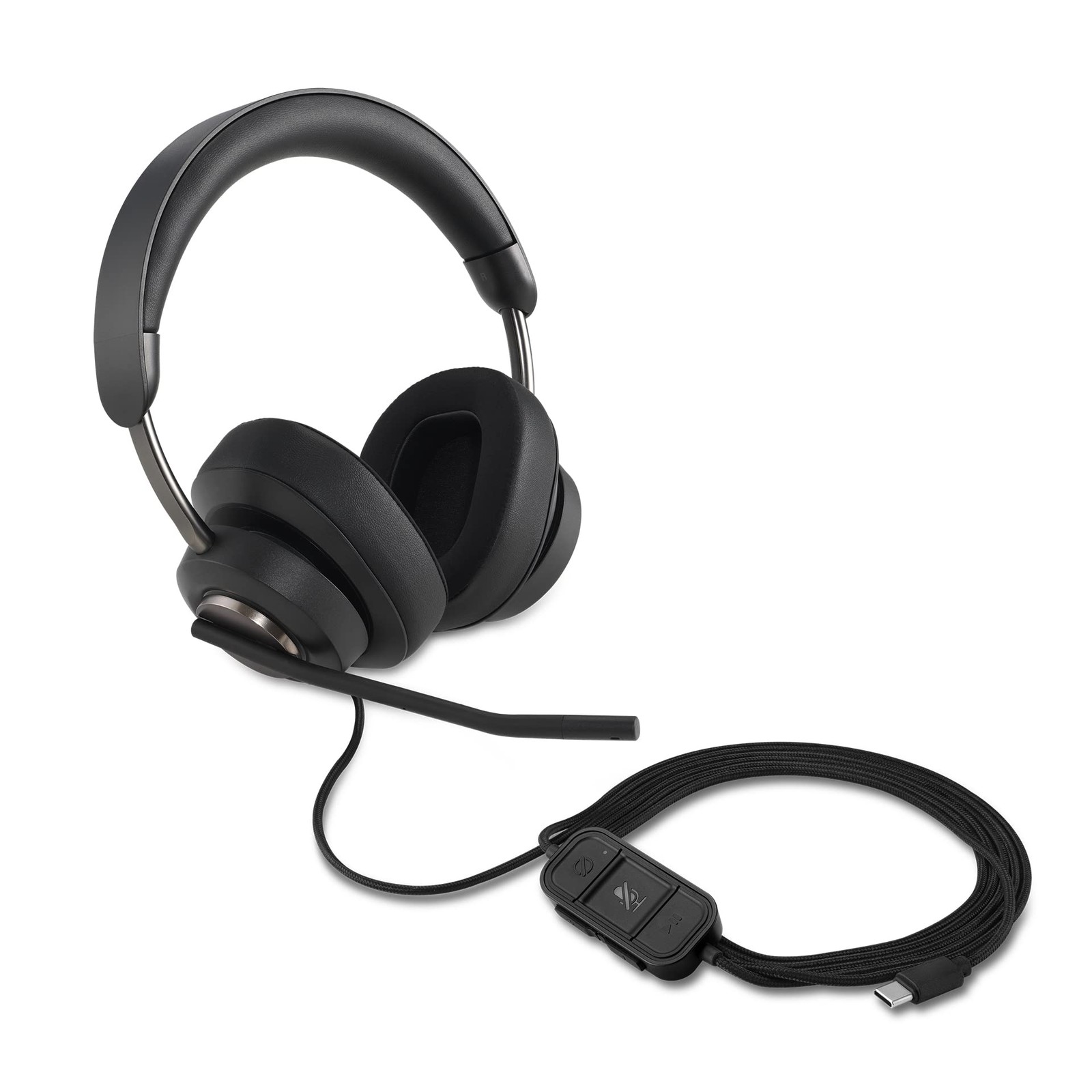 Kensington H2000 Over-Ear USB-C Headset with Microphone, Windows & Mac Compatibl