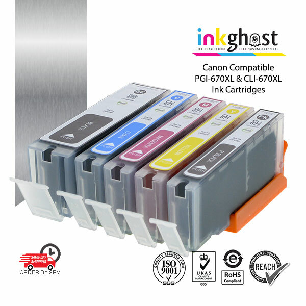 Inkghost Ink Cartridges PGI-670 CLI-671 PGI-670XL CLI-671XL for Canon printer BK