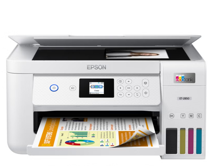 Epson EcoTank ET‑2850 All‑in‑One Inkjet Printer C11CJ63205