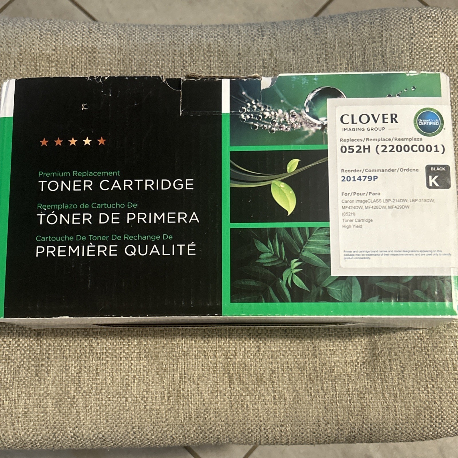 Clover Toner Cartridge Replacement for Canon 052H High Yield | Black New
