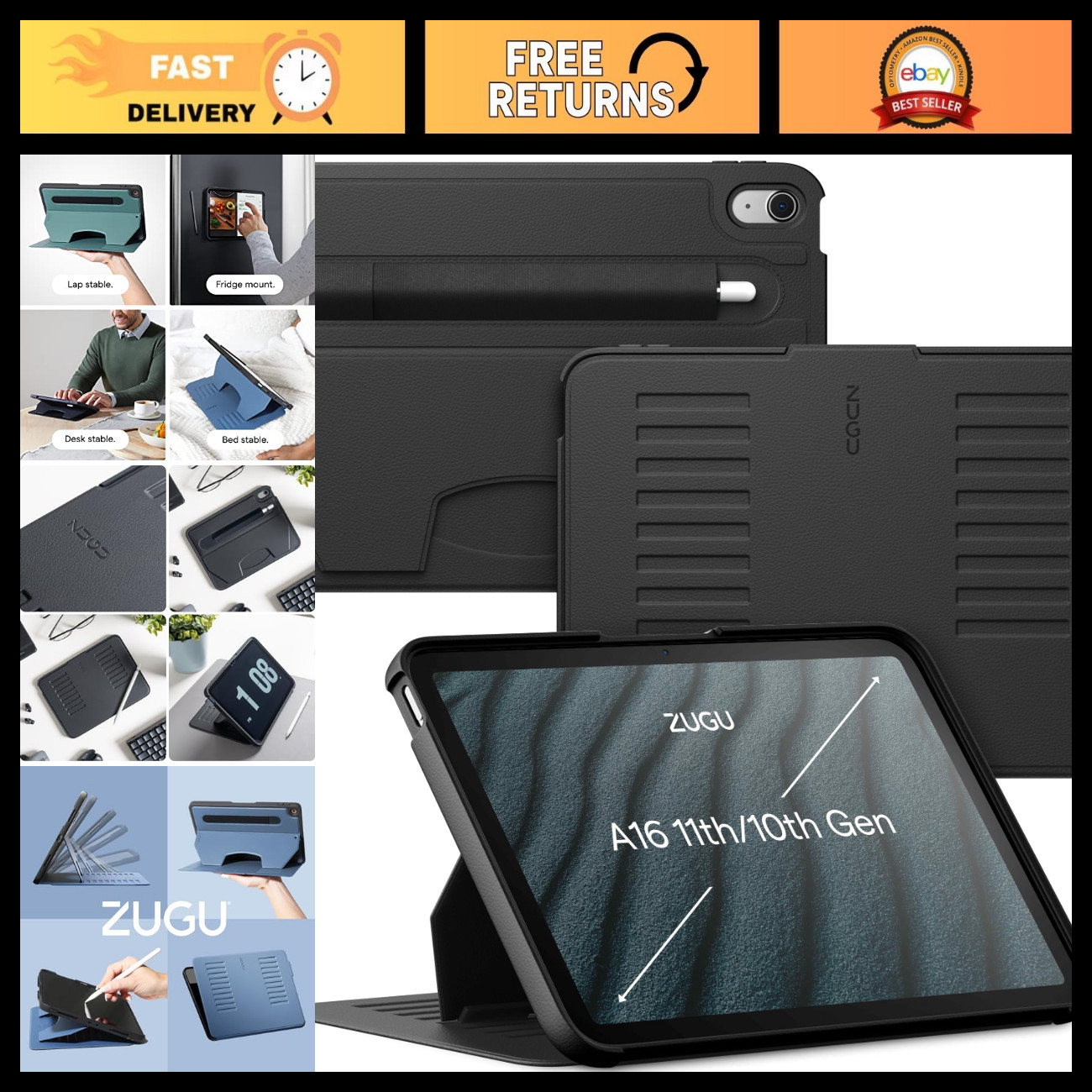 iPad 10th/11th Gen Case 10.9" 2022/2025 - Slim, Durable, Lightweight Protection