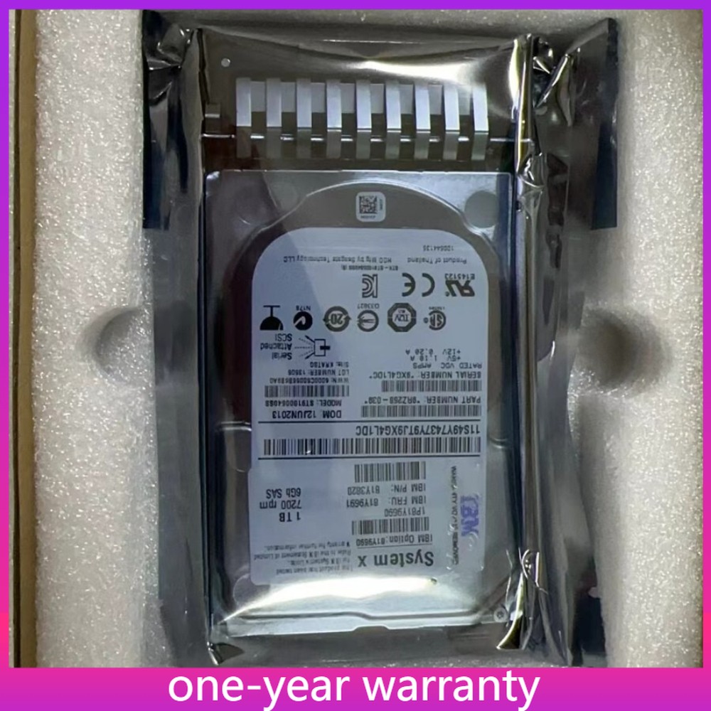 IBM 81Y9691 81Y9690 1TB 7.2K 6GBPS 2.5IN SFF NL SAS HARD DRIVE HDD TRAY