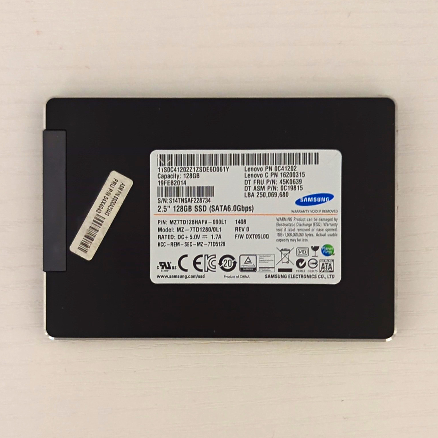Samsung 840 Series 128GB 2.5in SATA III Internal SSD MZ-7TD1280 (19% Health)
