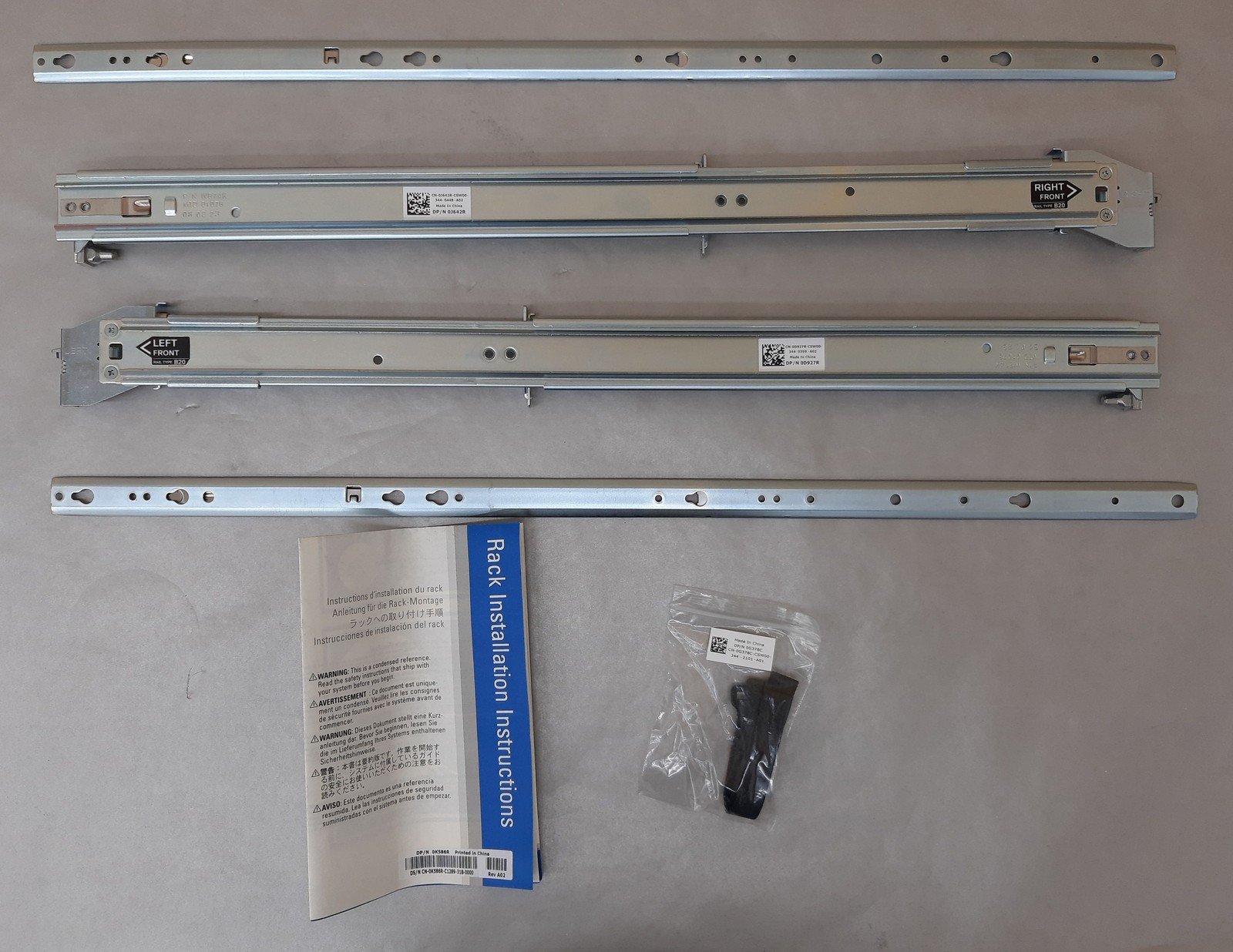 Dell 2/4 Post Ready Rail Kit 2U Small Form Factor P/N 0PF21C