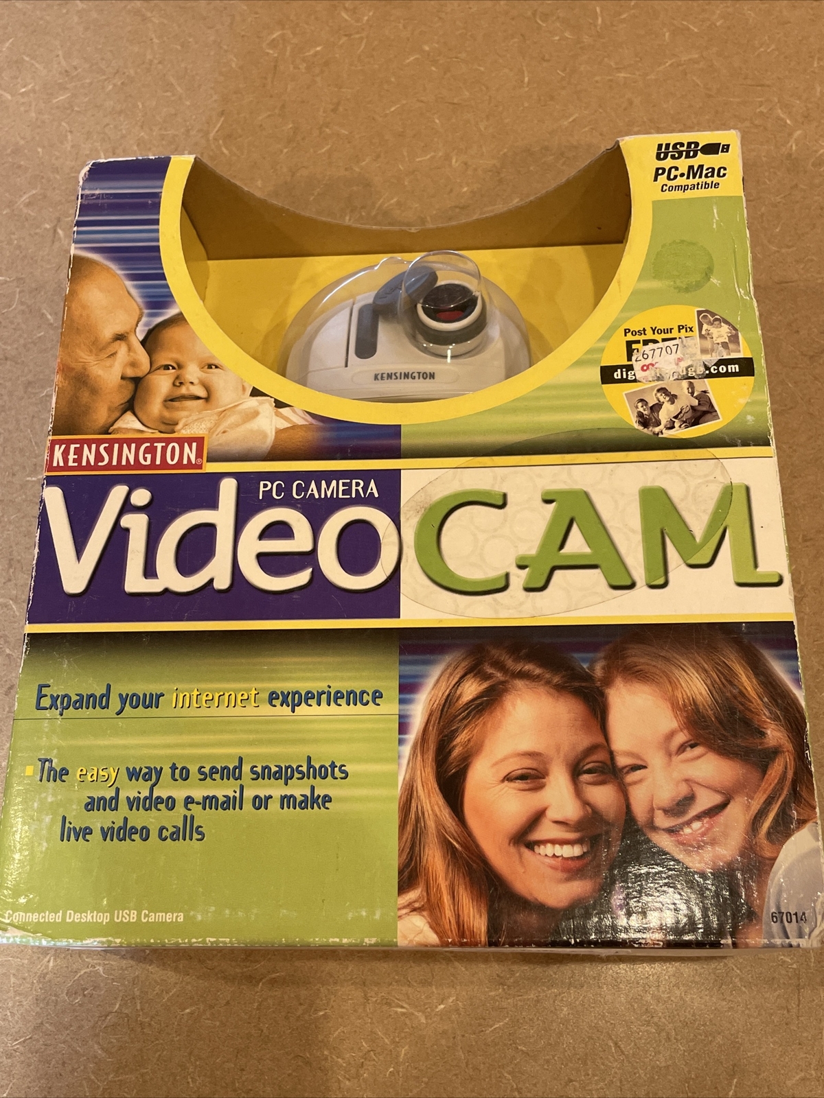 VTG Kensington VideoCam PC & Mac Compatible Webcam - 67014 Video Camera USB PROP