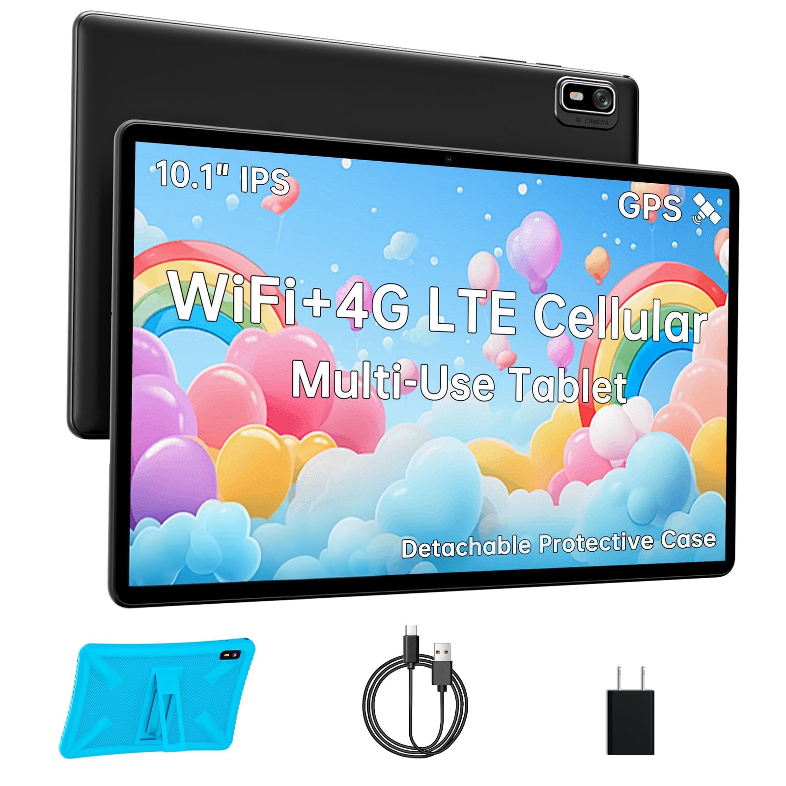 HAOVM Android Tablet 10 inch, 4G Unlocked Tablet with SIM Card Slot, IPS Touc...