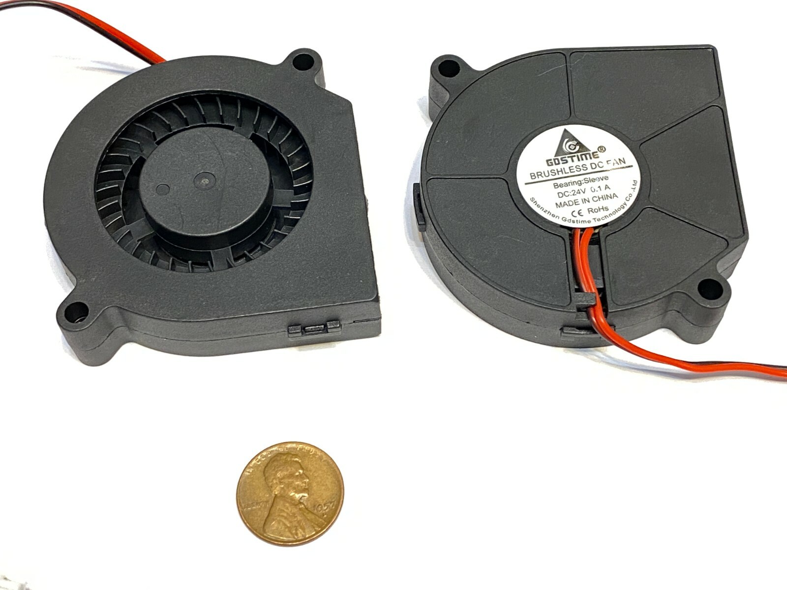 2 Pieces 60mm 24v fan Brushless Centrifugal Blower 6015 3d printer Gdstime C44