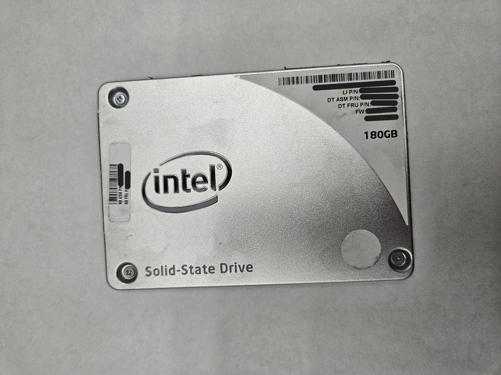 Intel 160/180 GB SATA Internal SSD fully tested 80%-99% health