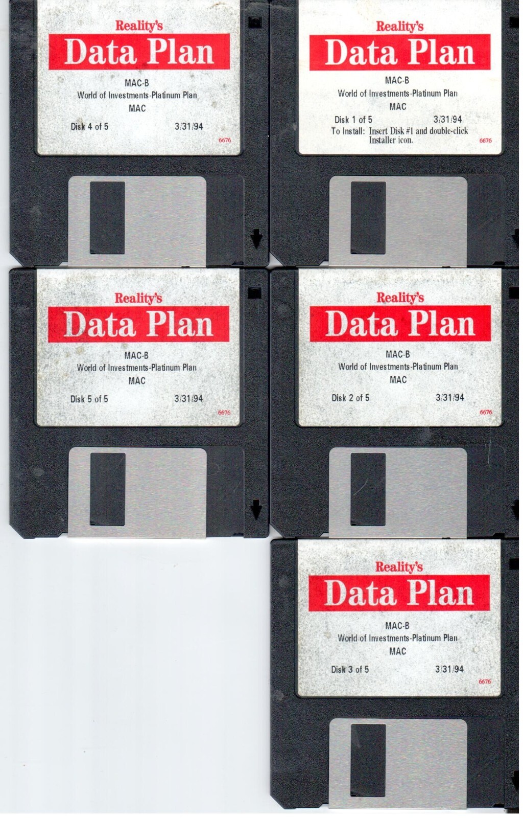 ITHistory SOFTWARE APPLE (1994) DATA PLAN Mac Reality World Investments (No Man