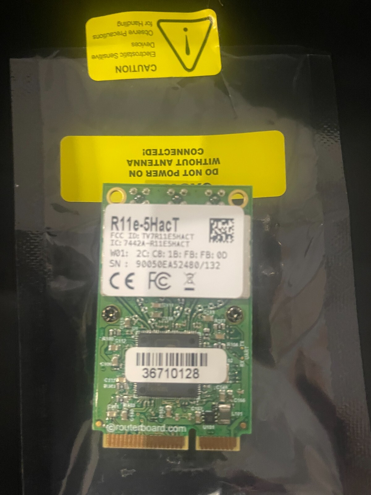 Mikrotik 5Ghz mini-PCI-e Card (R11e-5HacT) 1.3Gbps Tripple Chain 3 x MMCX