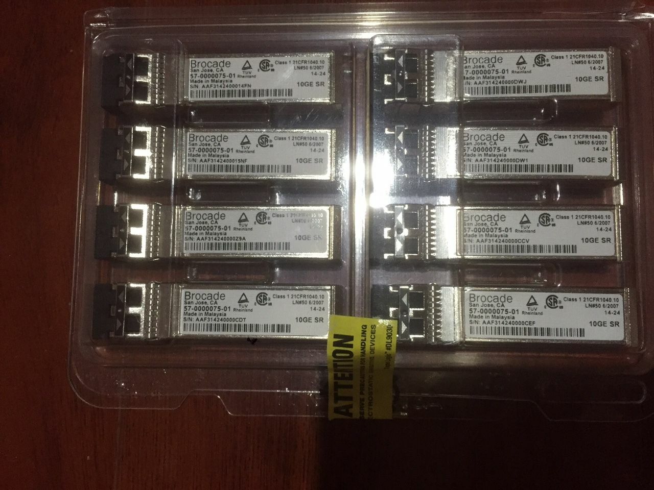 Brocade Ruckus 10G-SFPP-SR 10G-SFPP-SR 10GE 850nm MMF price each.