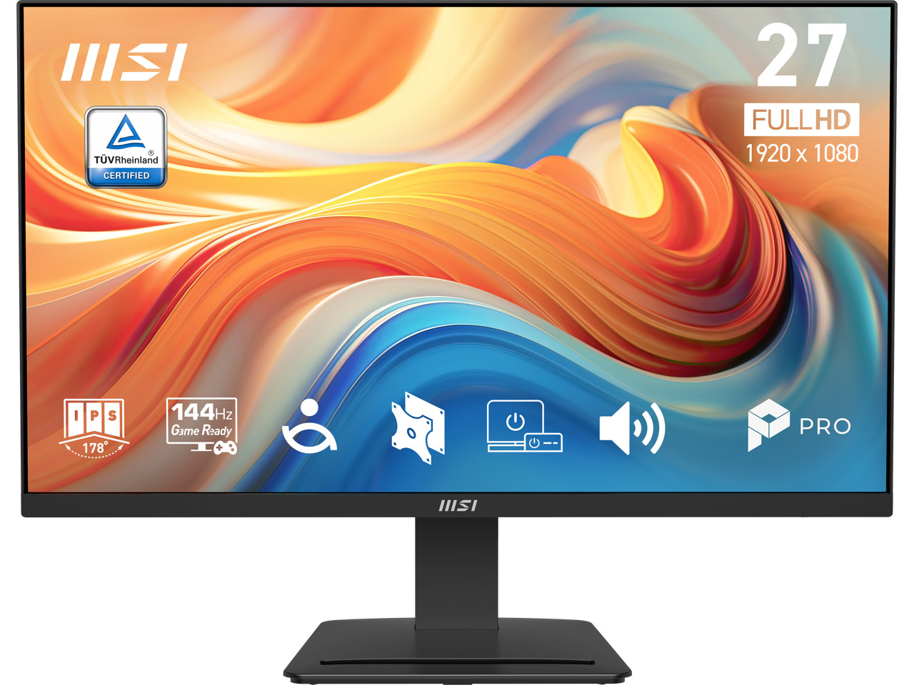 MSI 27 inch Full HD 144Hz IPS 1ms Built-in Speakers FHD Computer Monitor for bot