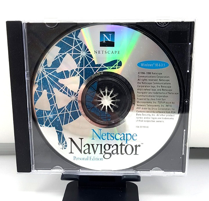 Netscape Navigator Personal Edition Windows 95 3.1 Vintage Software Disc Only