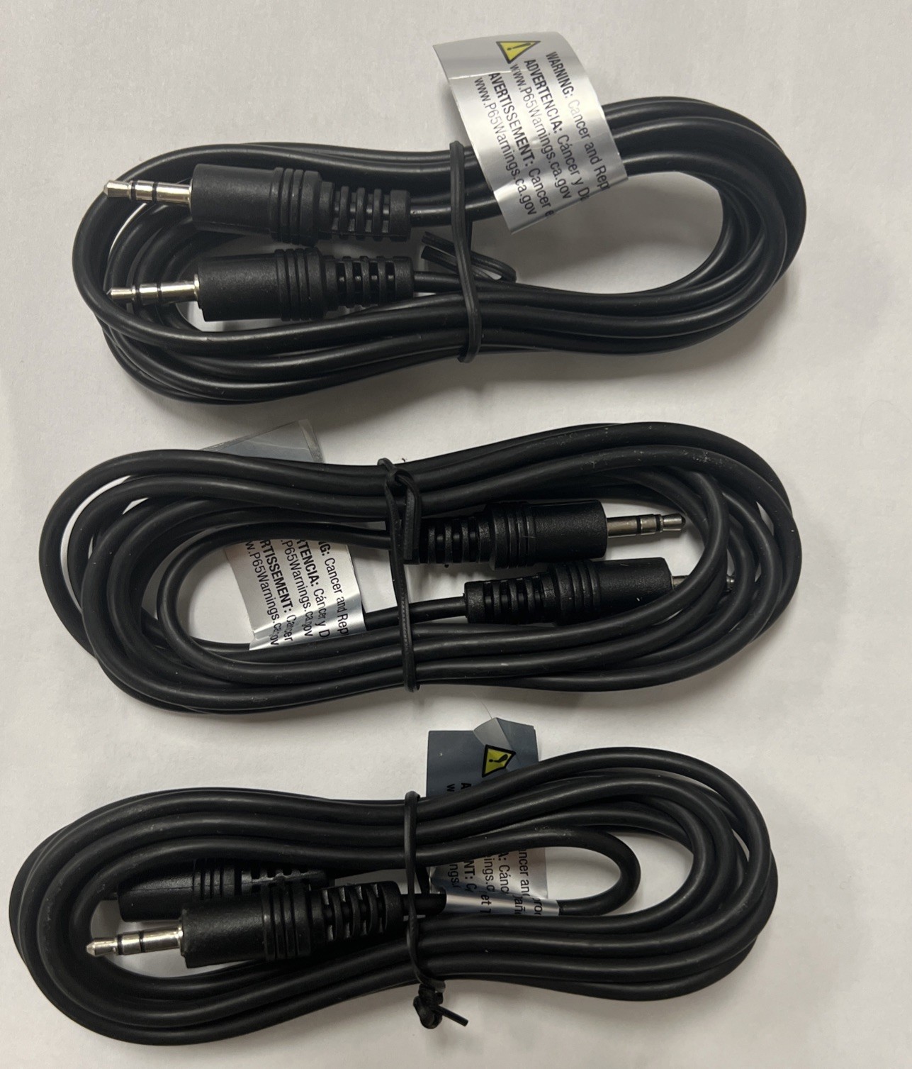 3x New 6ft 1/8" 3.5mm Stereo Audio Headphone Cable Cord M/M MP3 Aux PC