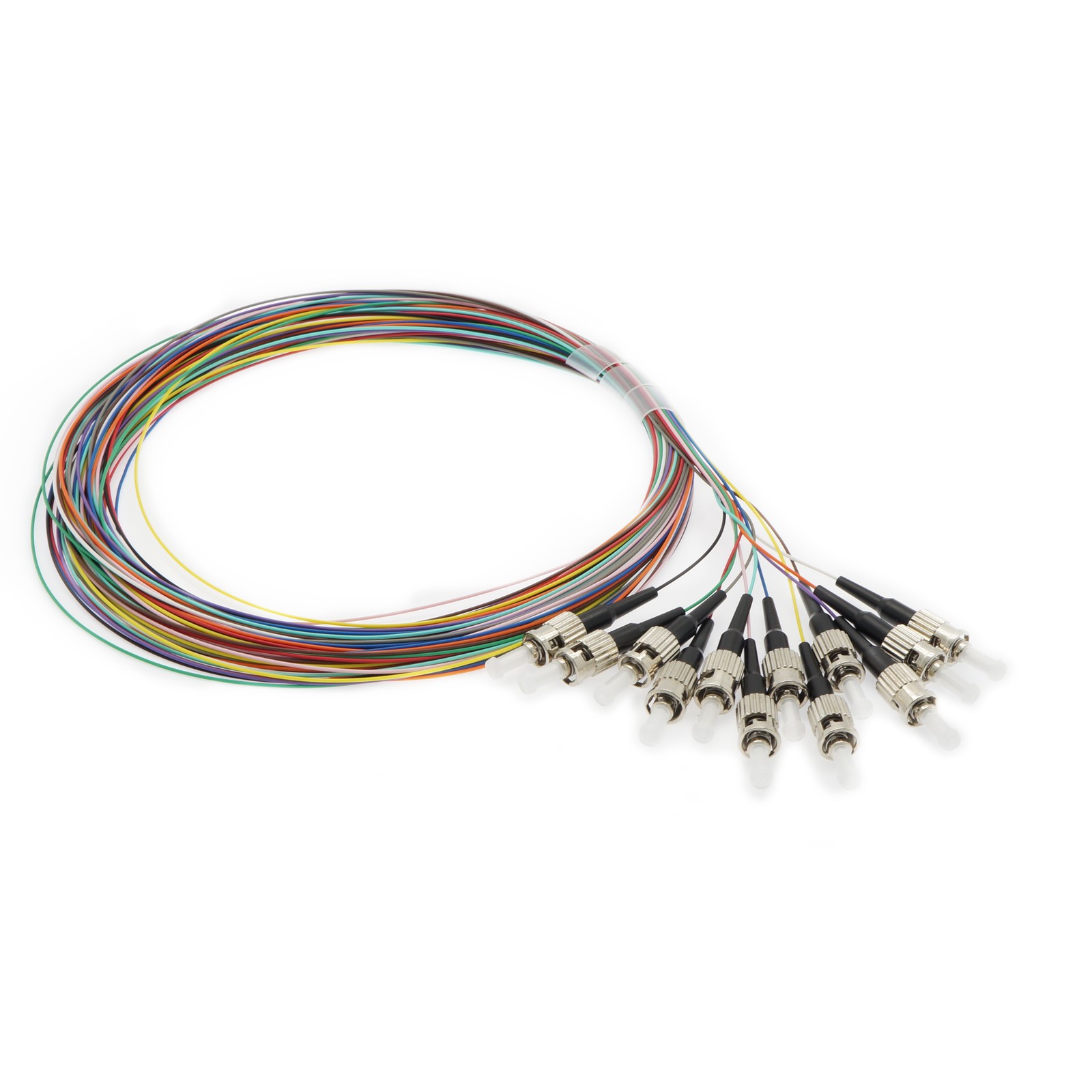 20 Pack of 12-Pack 3m ST/UPC Singlemode LSZH 0.9mm Multicolor Pigtail