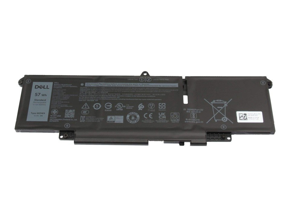 Genuine 57Wh WW8N8 Battery For Dell Latitude 7340 7440 7450 7640 66DWX 047T0 OEM