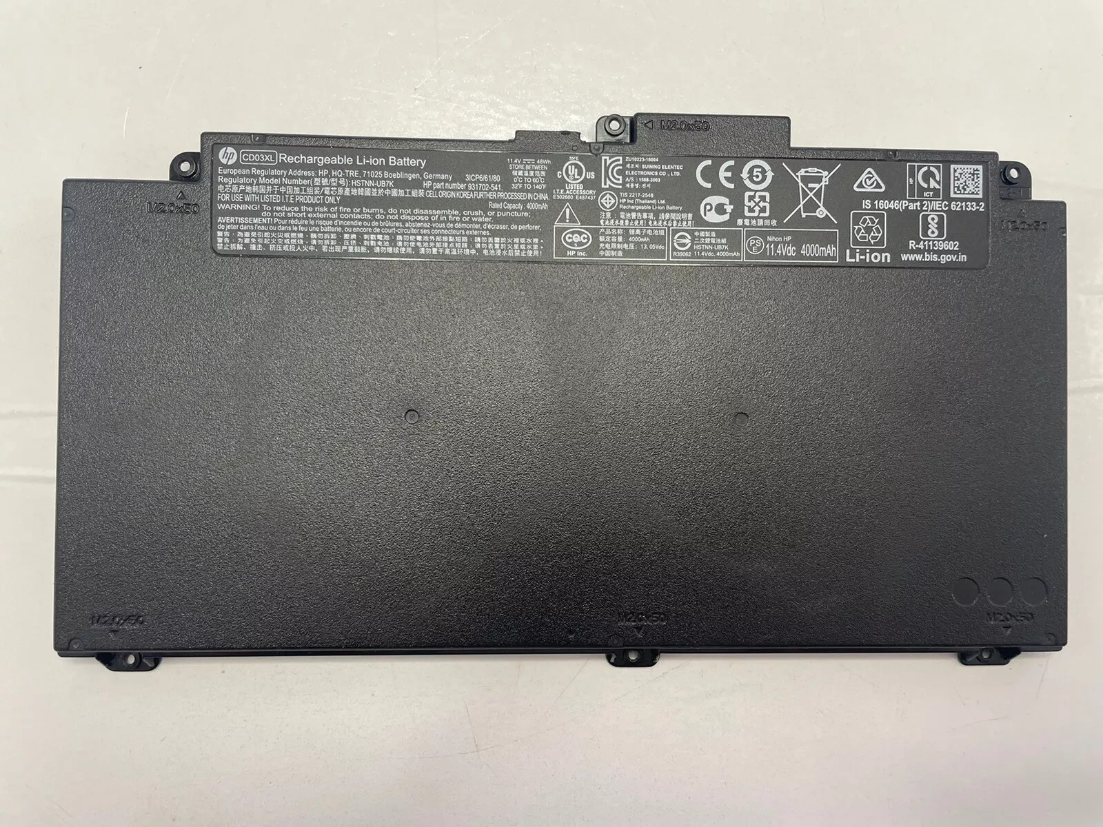 Genuine CD03XL 48Wh Battery for HP ProBook 640 645 650 G4 3UP62EA HSTNN-LB8F US