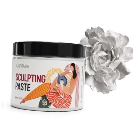 White Matte Sculpture Paste - 500 ml - 16.9 fl oz