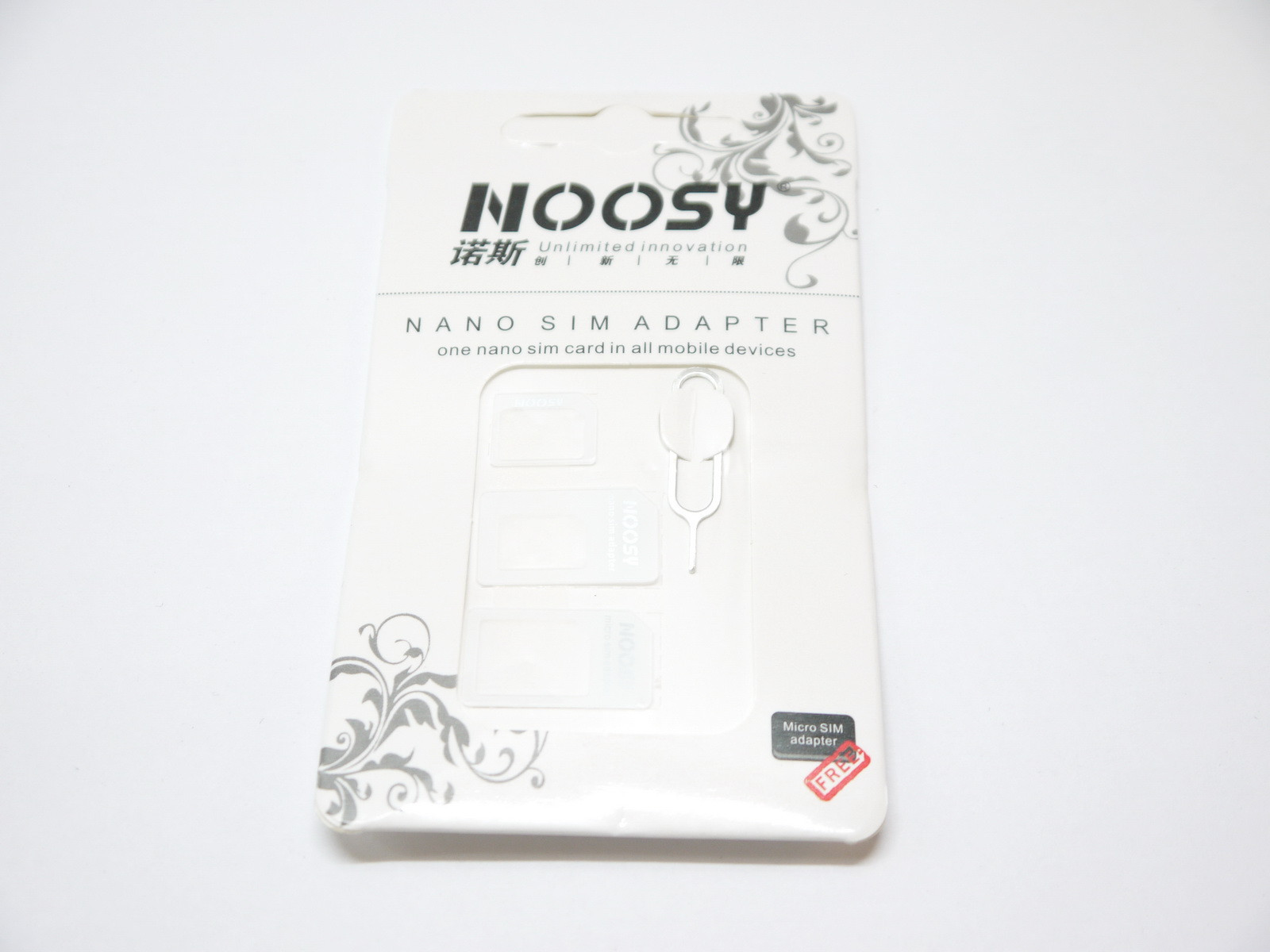 White Nano Sim Micro Sim Standard Sim Card Adapter for Samsung Galaxy Nexus HTC