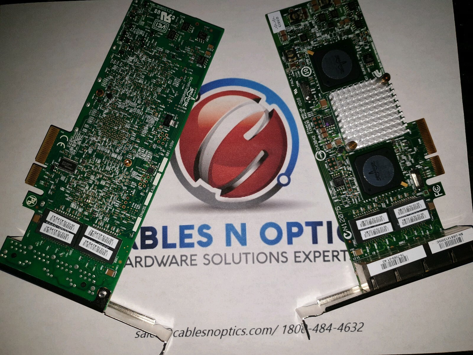 Cisco Broadcom 5709 N2XX-ABPCI03-M3 4-Port Gigabit Ethernet Highp profile 2yrs W