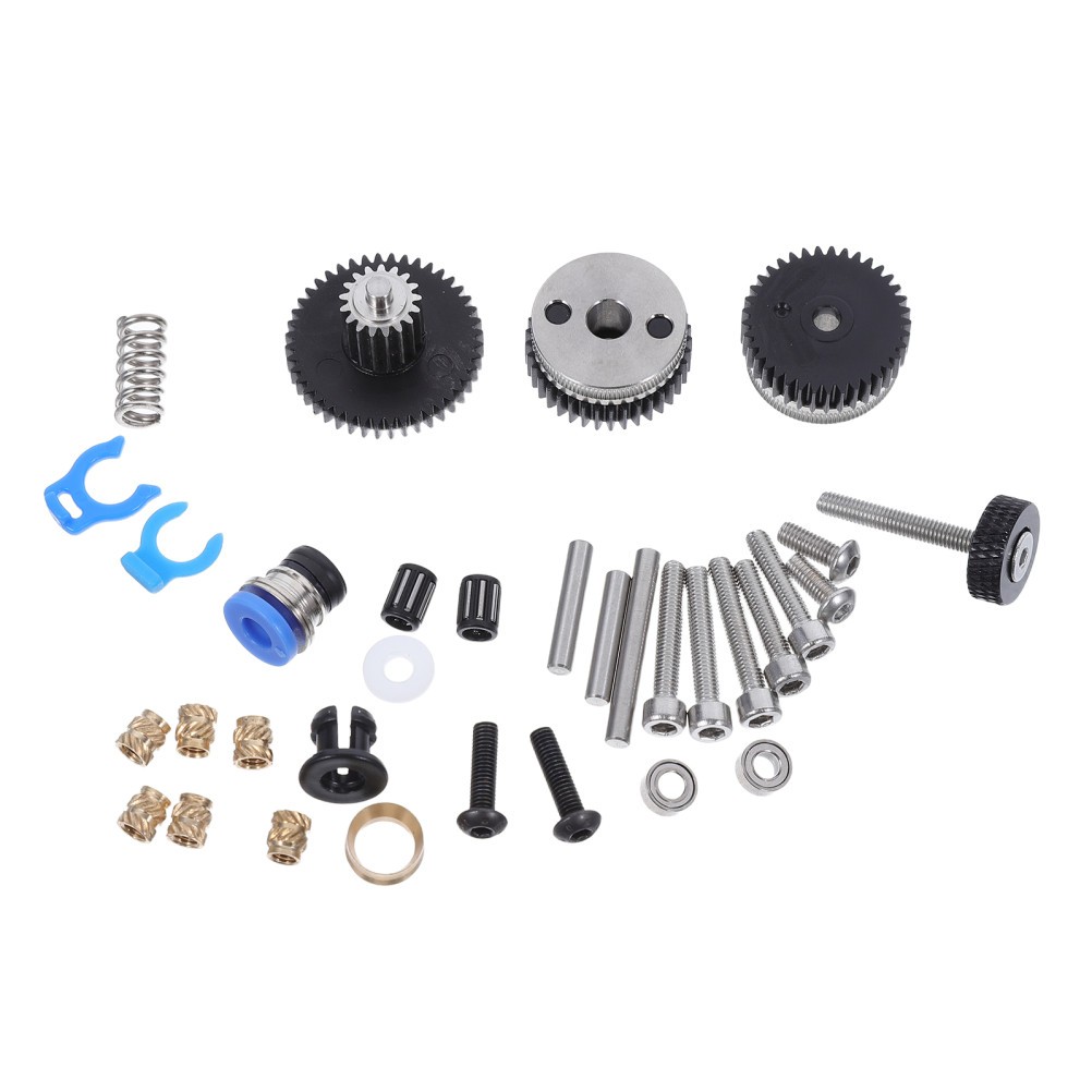 Adjustable Tension Steel Extruder Gear for 3D Printers Durable Metal Part