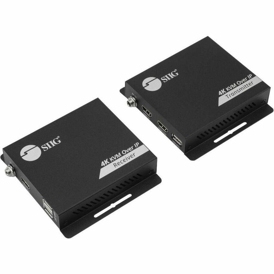 SIIG HDMI 4K30Hz KVM Over IP Extender 120m394ft Over IP KVM Extender One to Many