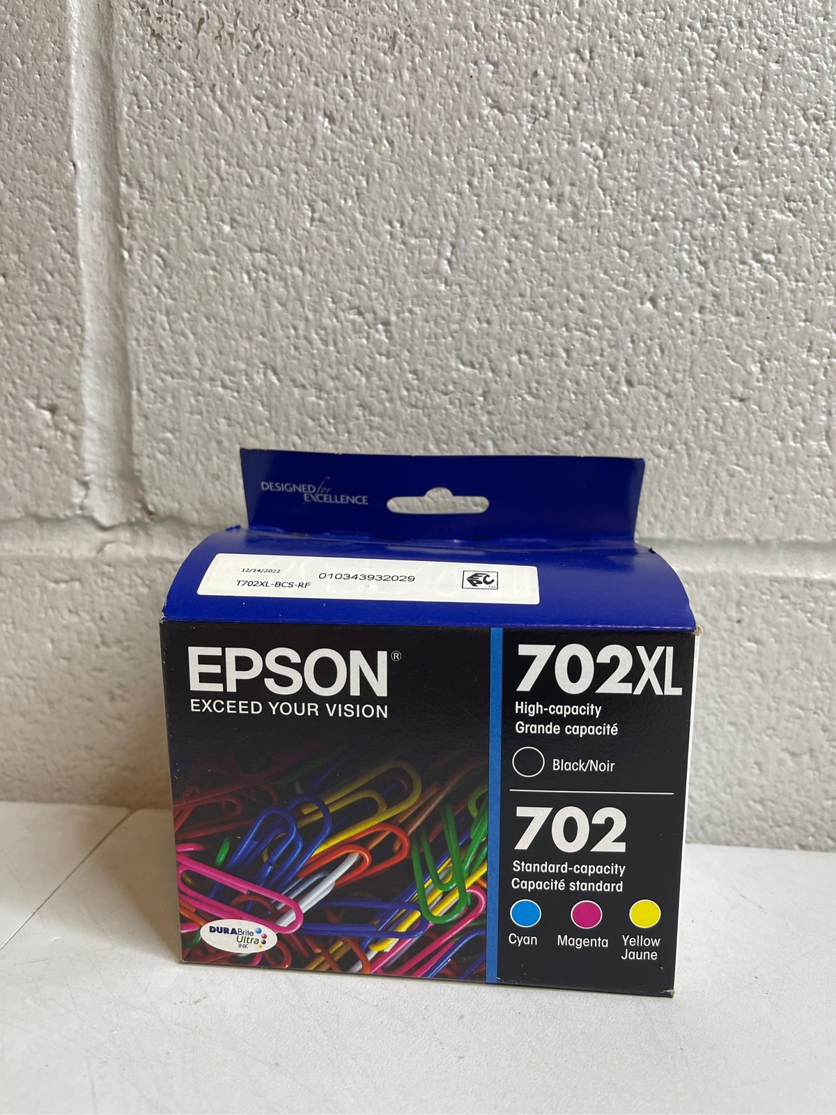 Epson 702XL Black C/M/Y 4pk Combo Ink Cartridges (T702XL-BCS)