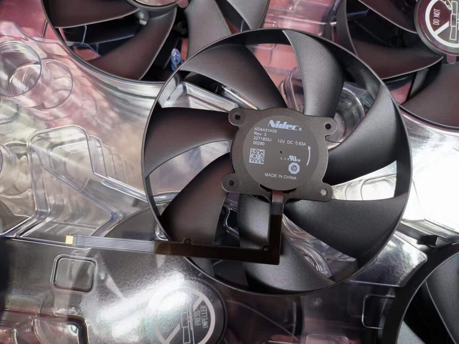 1PCS Nidec AD4A31K05 FAN For NVIDIA RTX4080 4090 Graphics Card Fan