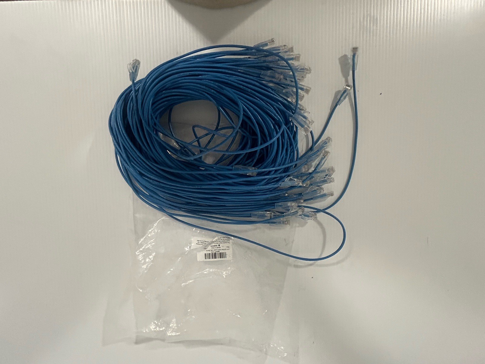 Lot of 24 10' Ft Cat6A 28AWG U/UTP Patch Cables 4 PR