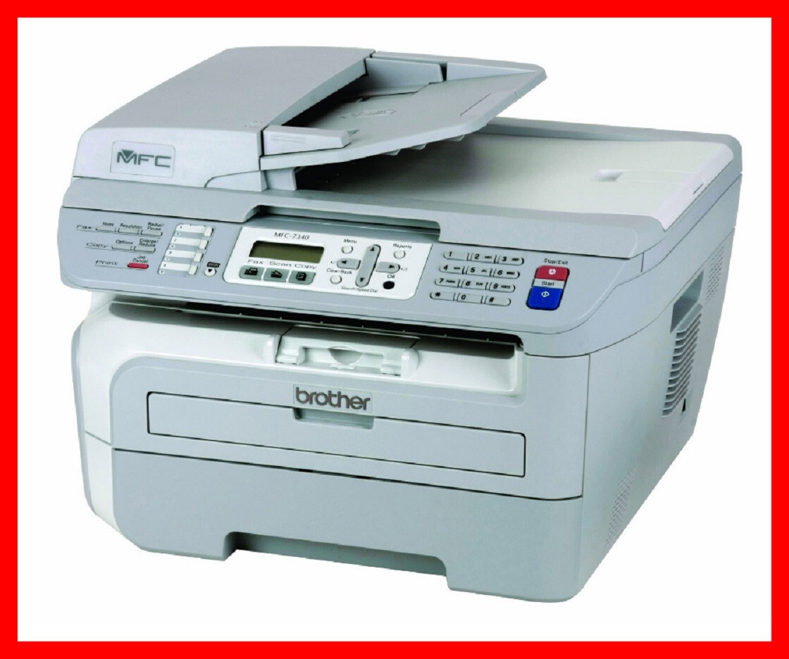 Brother MFC-7340 Printer COMPLETE w/NEW Toner & Drum ONLY 8,158 Pgs FAST SHIP