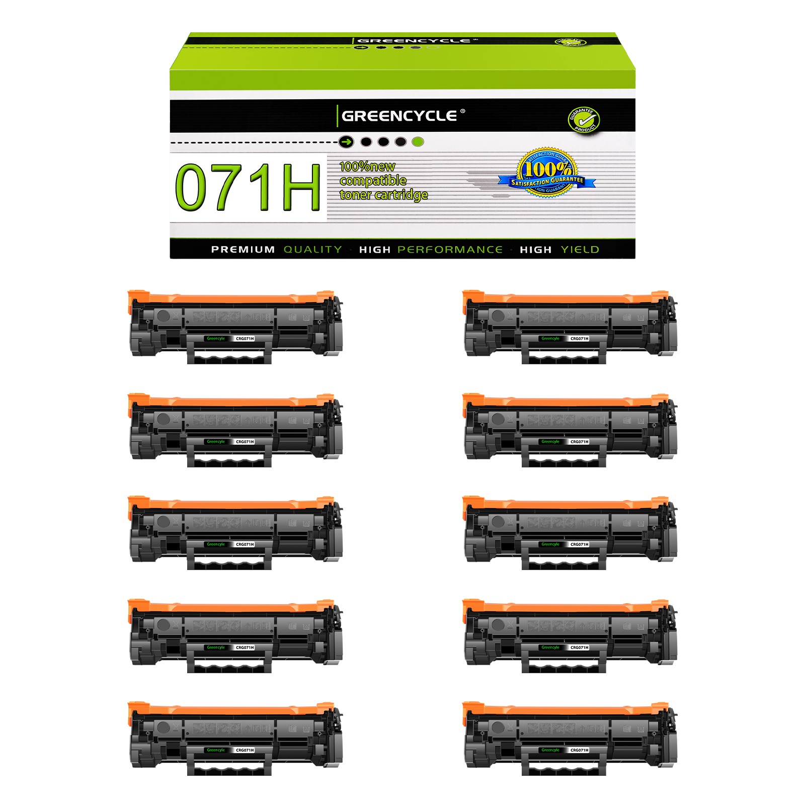 10PK CRG071H Compatible Toner Cartridge for Canon CRG071H MF270 Mf272dw Mf273dw