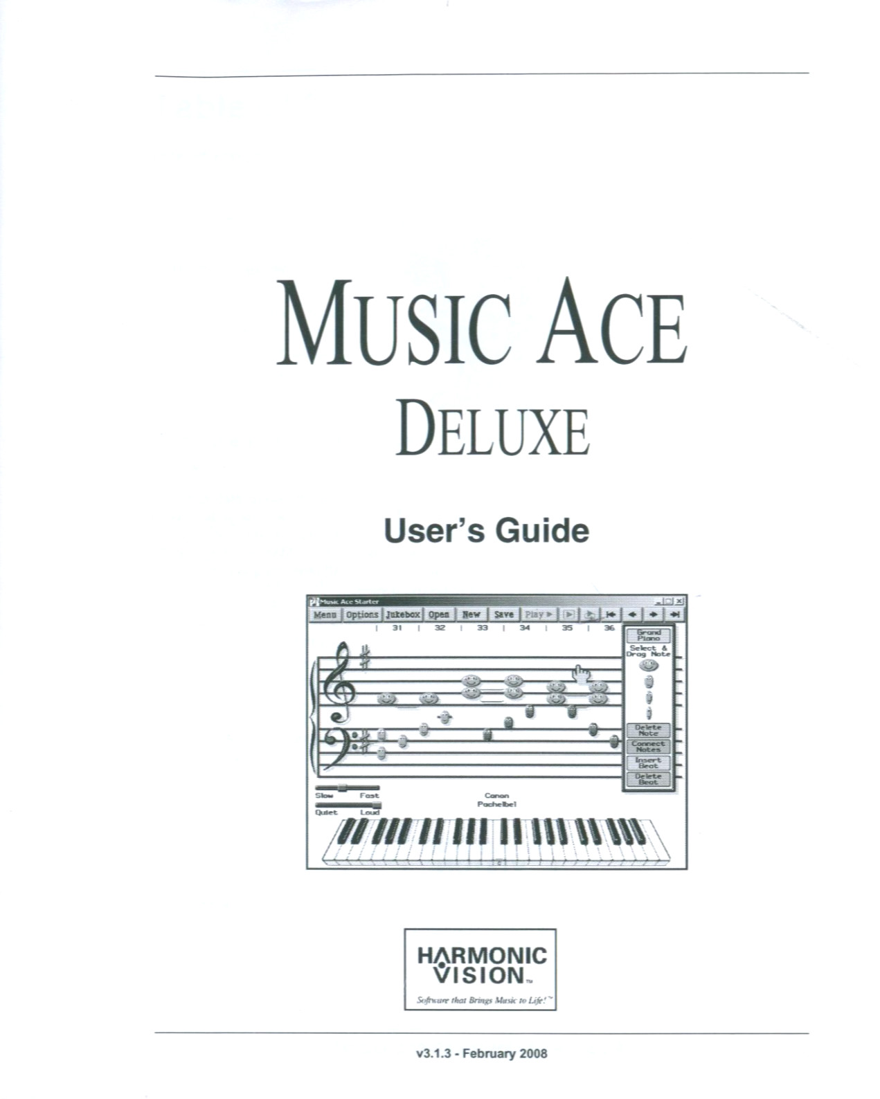 Vintage Music Ace Deluxe v3.1.3 User's Guide 2008 Harmonic Vision