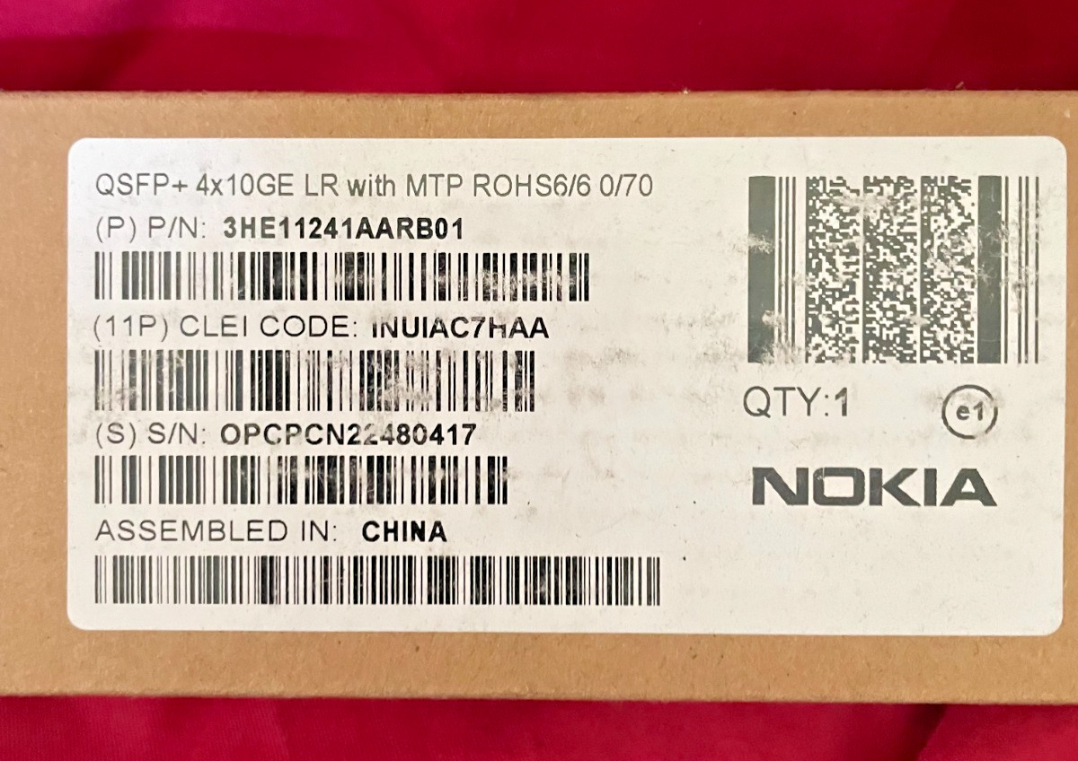 NOKIA P/N: 3HE11241AARB01 NEW IN SEALED FACTORY BOX