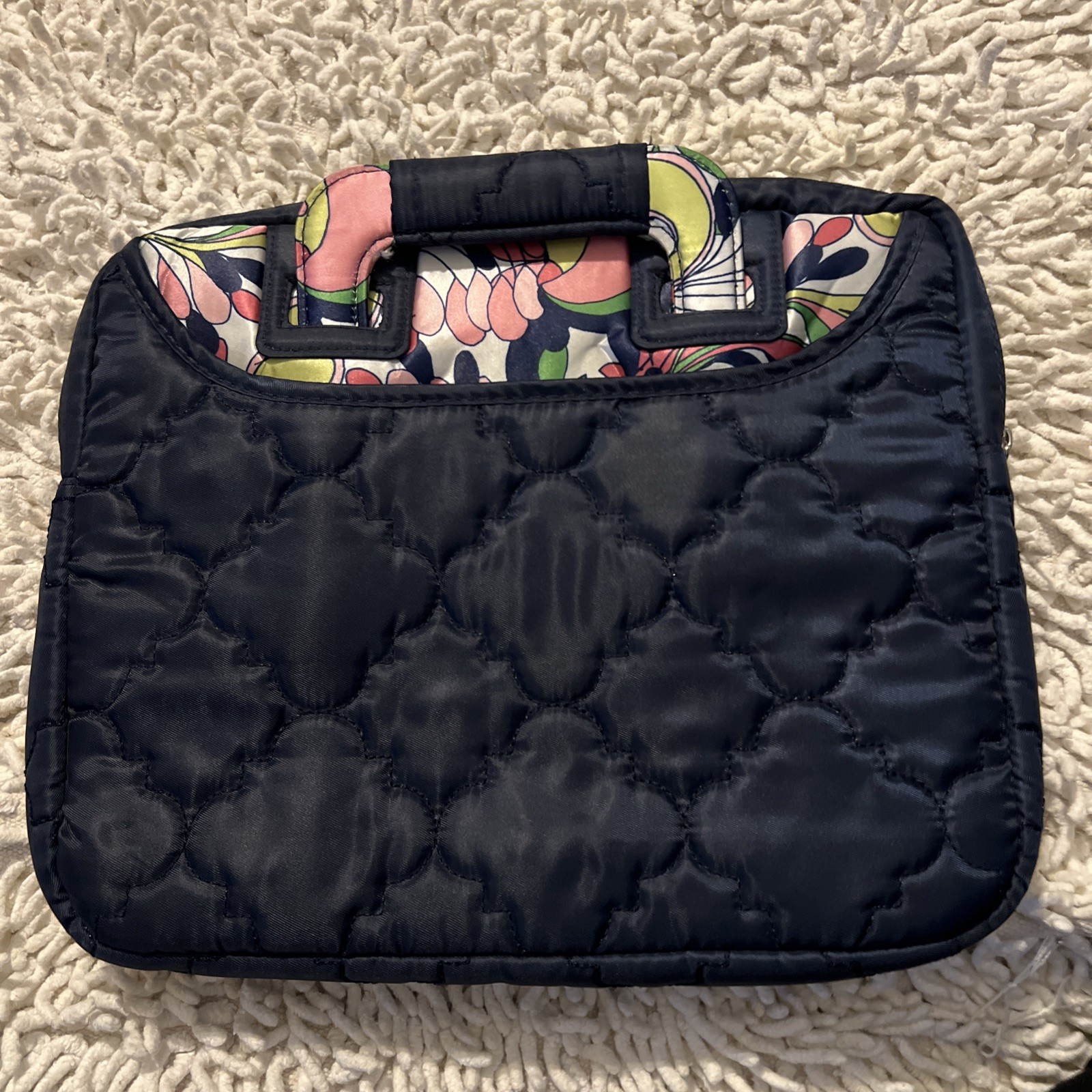 Carolina Tablet Tote Laptop Blue  Tote Size 10x12x2 New