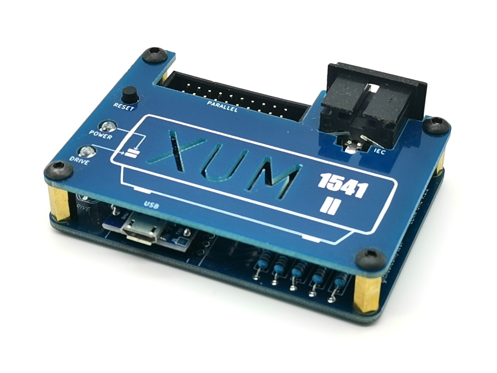 XUM1541-II - Connect 1541 disk drive to your PC - Transfer D64 to floppy disks