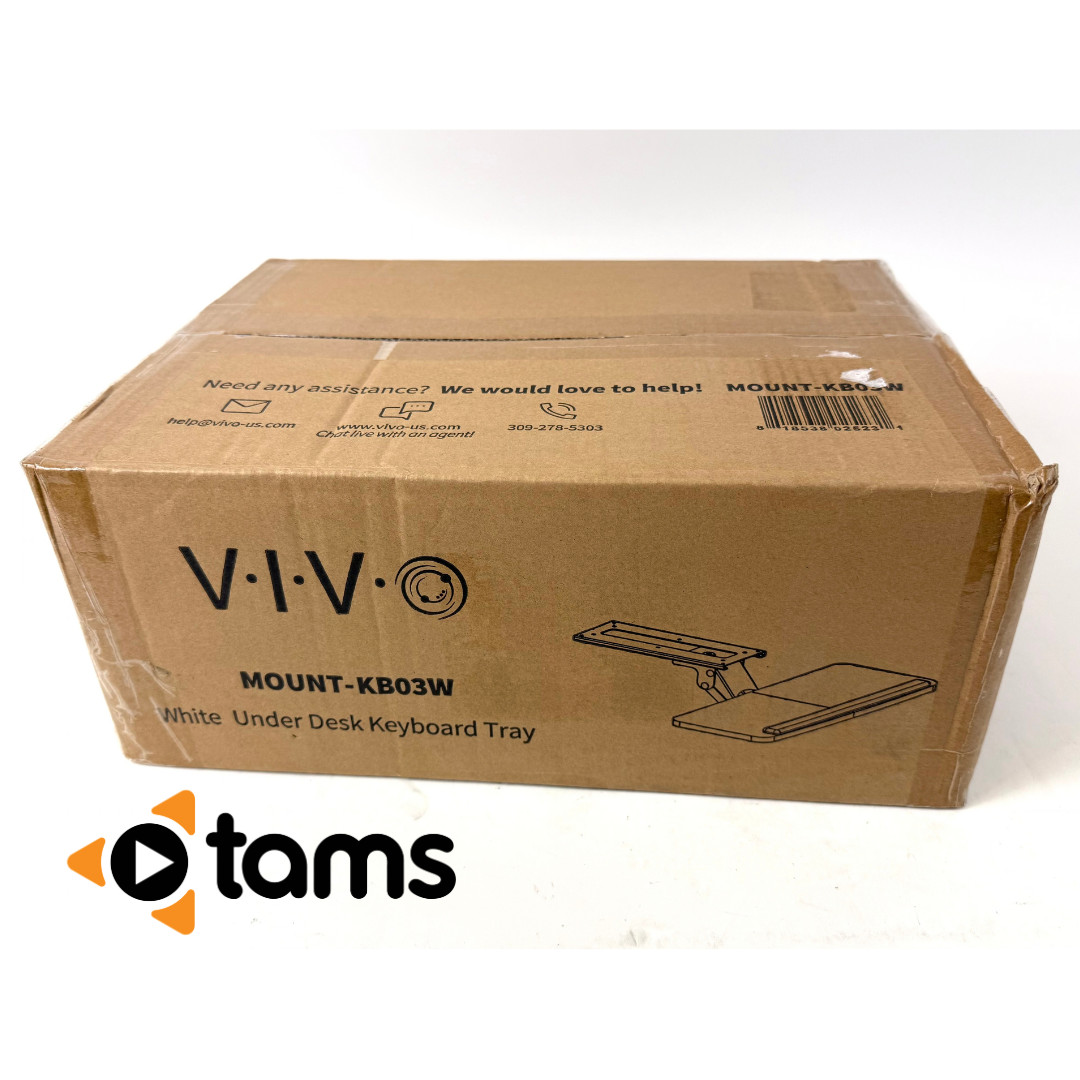 New Sealed VIVO White Under Desk Keyboard Tray MOUNT-KB03W