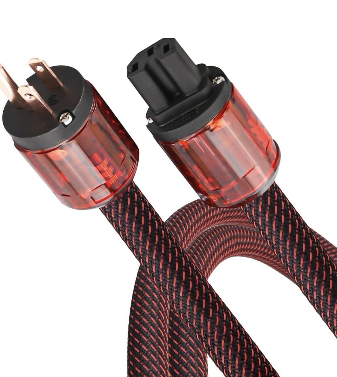 Audiocrast CPC01 HiFi Power Cable 6Ft. 125V 15A Hi-End Amplifier Braided Power C