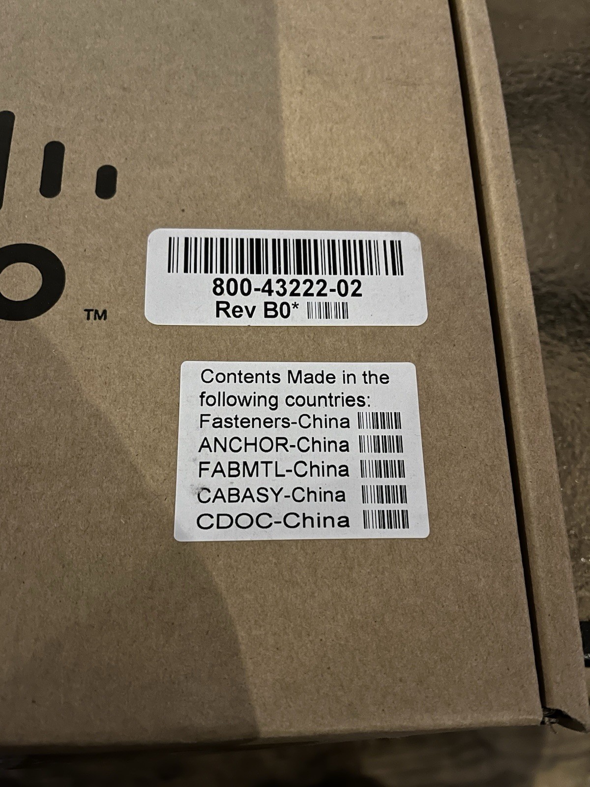 New Open Box Cisco IP Phone 8800 Series Wall Mount Kit 800-43222-02