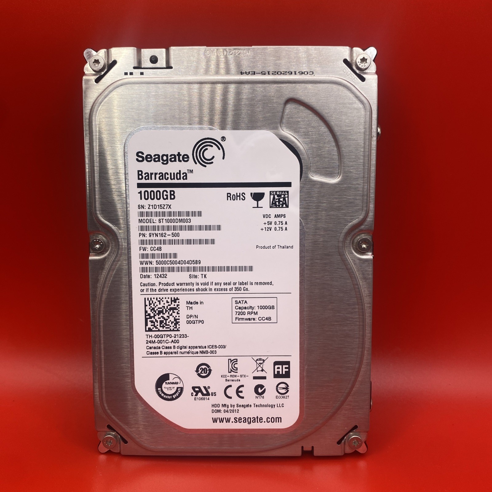 Seagate Barracuda ST1000DM003 1TB 3.5" 7200RPM SATA 6Gb/s Internal Hard Drive #2