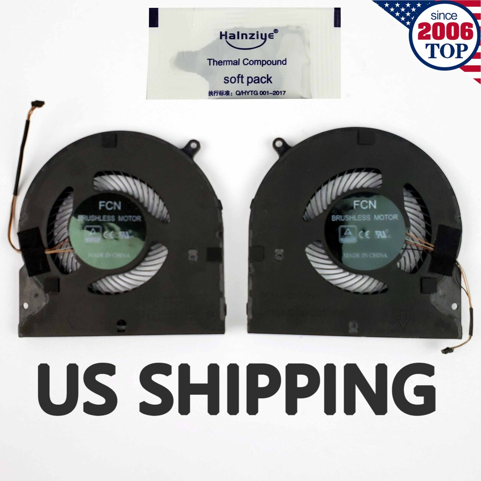 New CPU & GPU Cooling Fan for Razer Blade 15 RZ09-0238 RZ09-0288  RZ09-0301