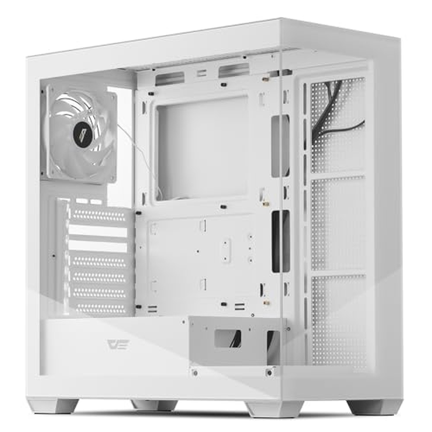 darkFlash ATX Mid-Tower PC Case, Pre-Install 1Non-LED PWM ARGB Fans Computer ...