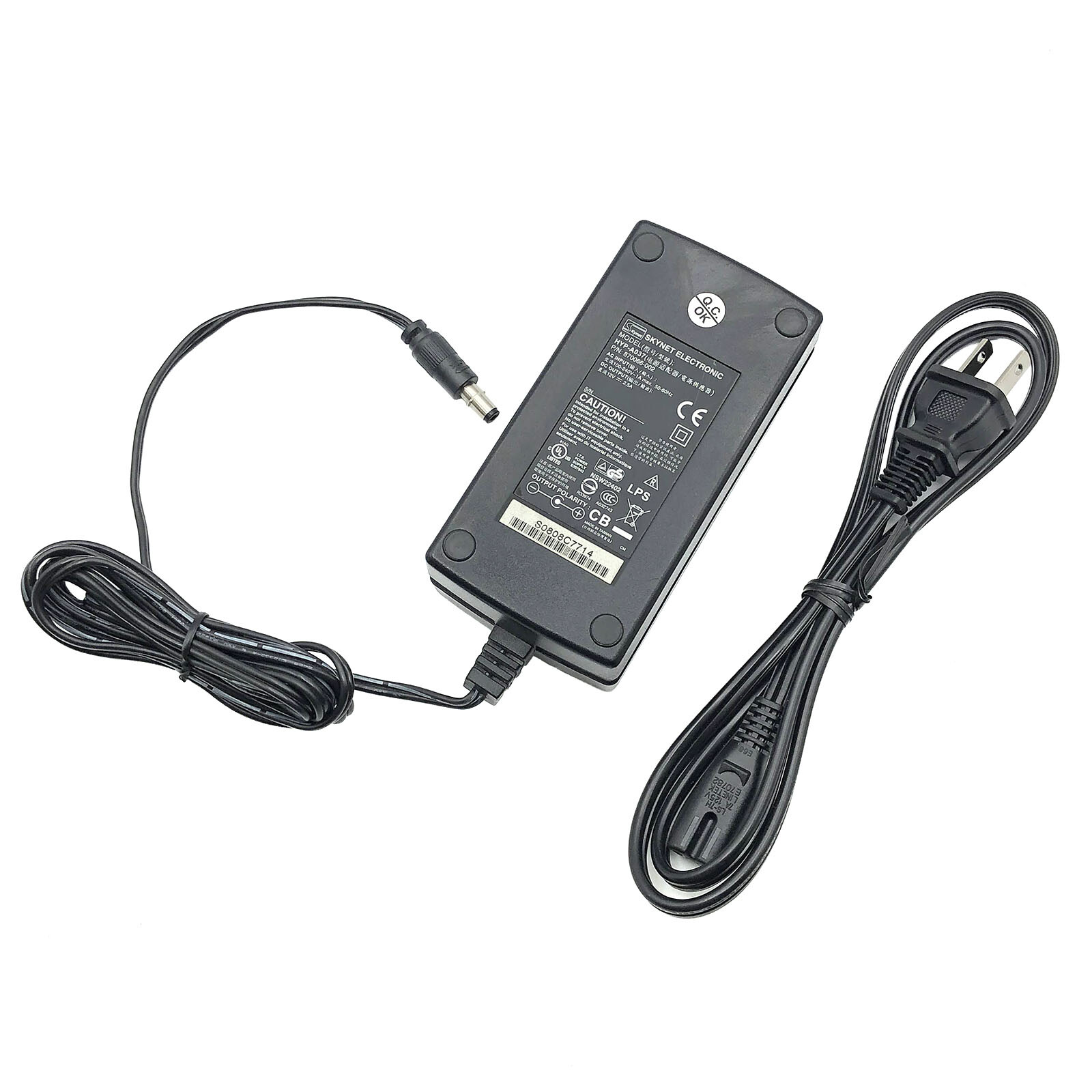 Genuine Skynet HYP-A037 AC/DC Power Supply Adapter 12V 2.5A 30W - High Quality