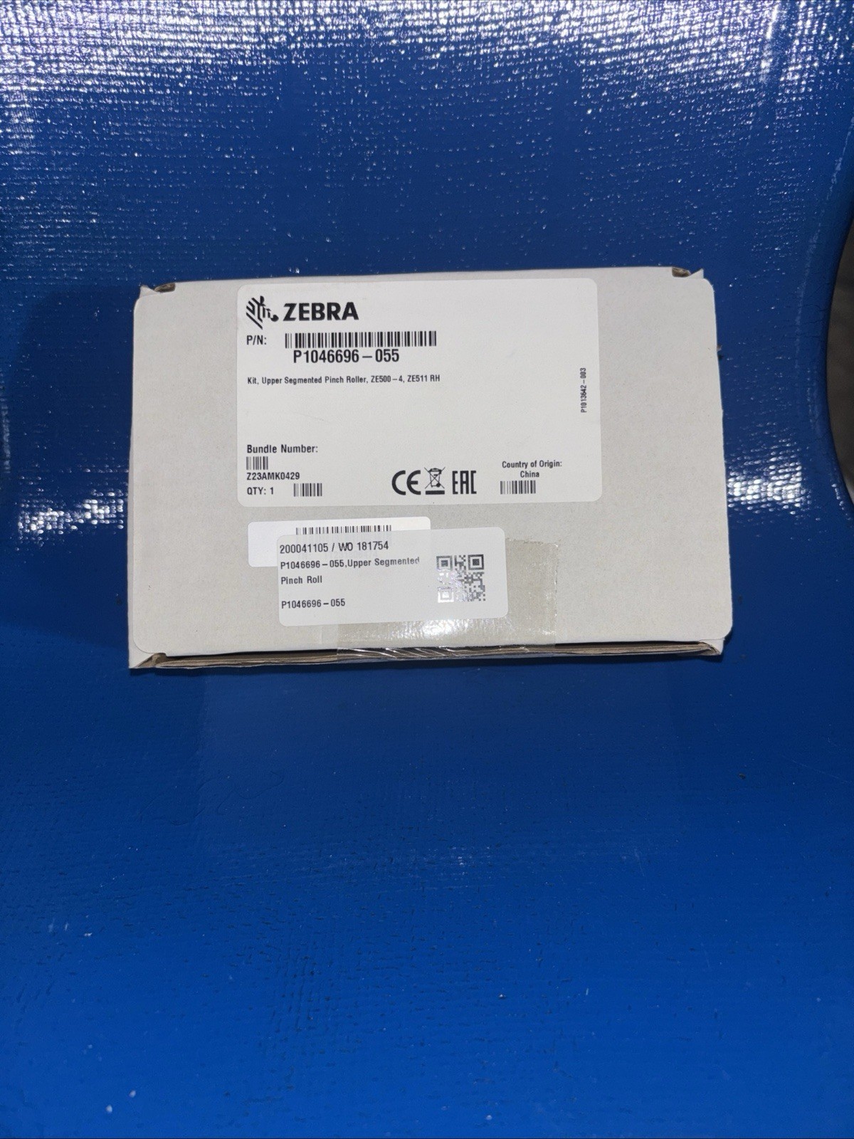 Zebra P1046696–055 Kit, Upper Segmented Pinch Roller, ZE 500–4, ZE511RH ￼