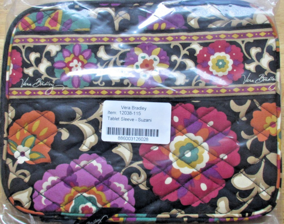 Vera Bradley ~ Suzani #12038-115 * Tablet Sleeve ~ NEW ~ iPad Case