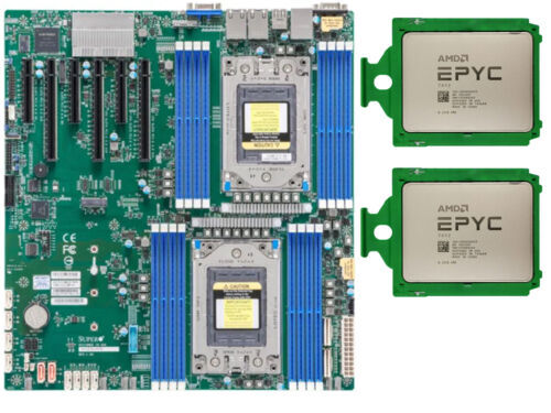 Supermicro H12DSI-N6 Motherboard + 2x AMD 7282 7302 7402 7542 7642 7702 7742 CPU