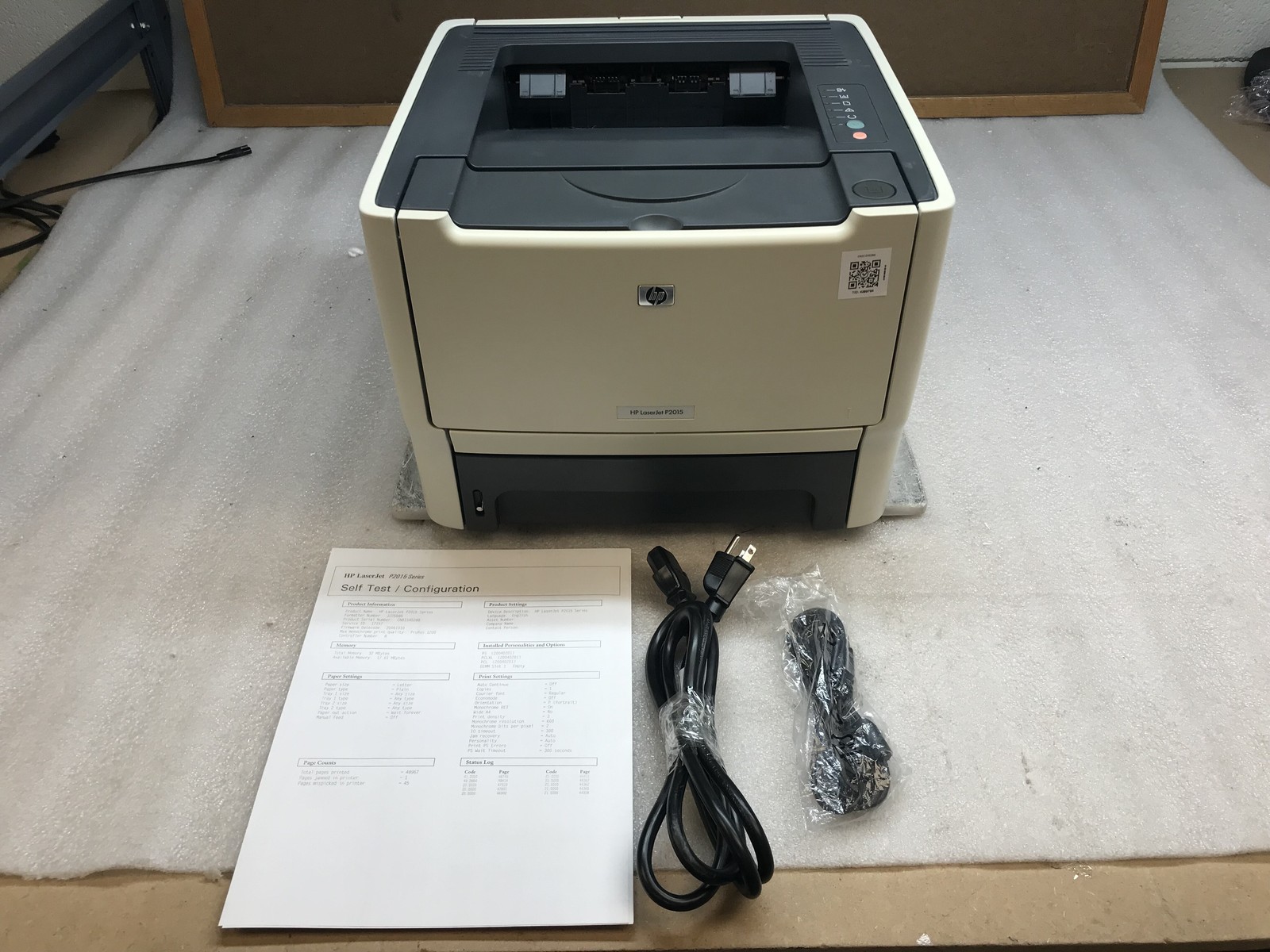 HP LaserJet P2015 Workgroup Monochrome Laser Printer CB367A 48K Page Count