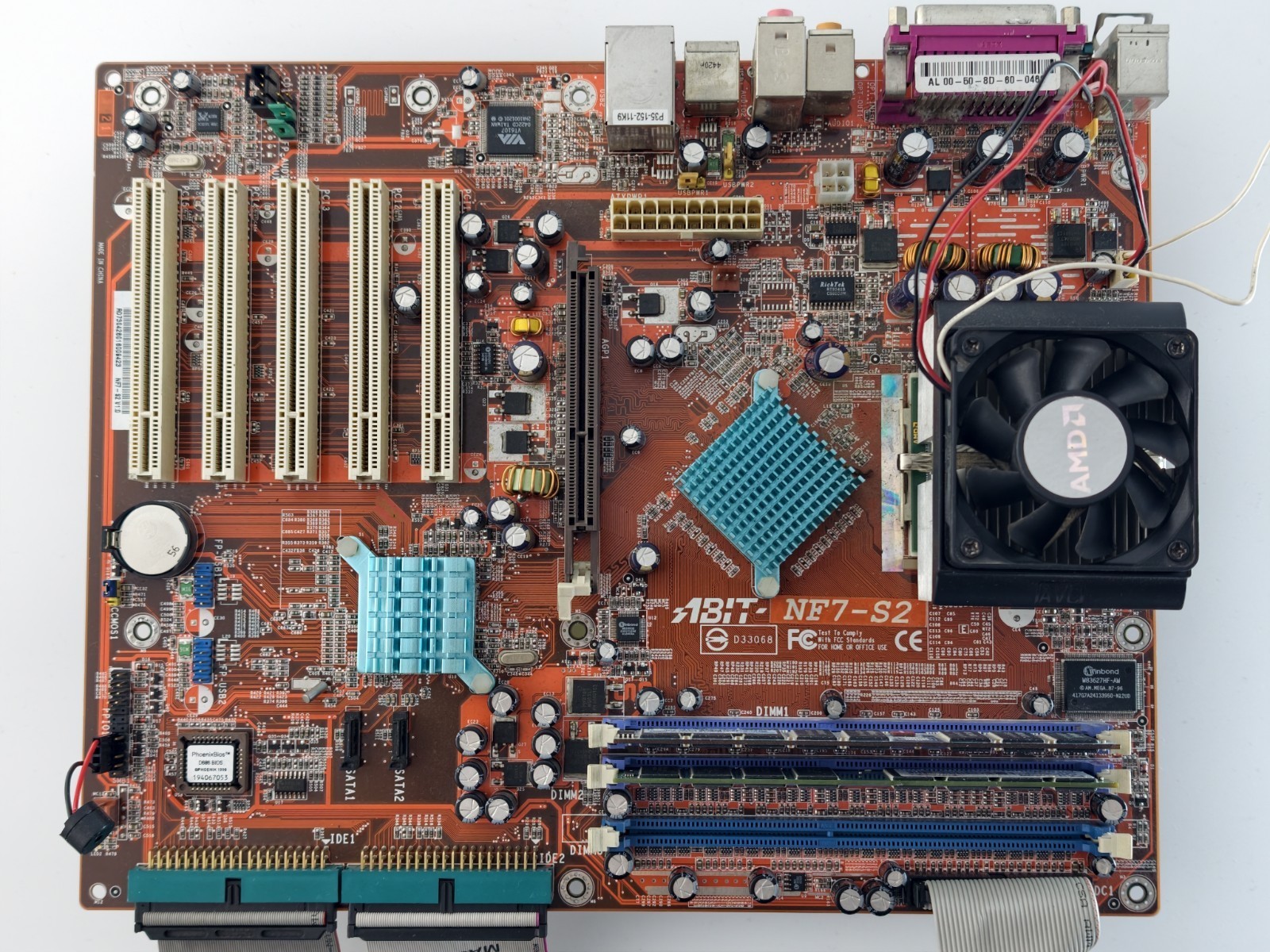 ABit ABIT-NF7-S2 AMD nForce2 Ultra 400 socket A + 2 GB DDR + Athlon 2800 Cooler