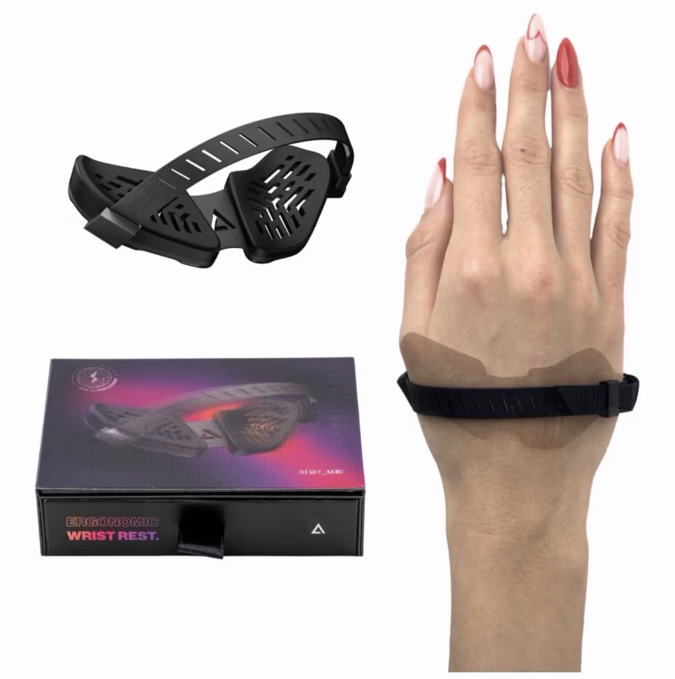 DELTAHUB Carpio G2.0 Small - Advanced Ergonomic Right-Handed Gaming Wrist Rest