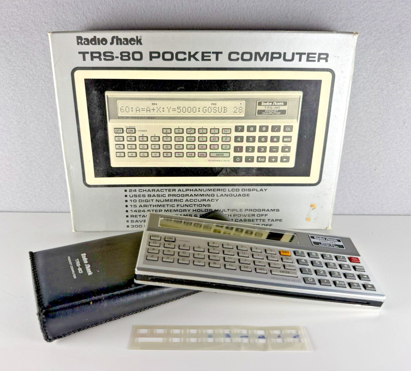 Vintage Radio Shack TRS-80 Pocket Computer & Printer. For Repair/Parts.