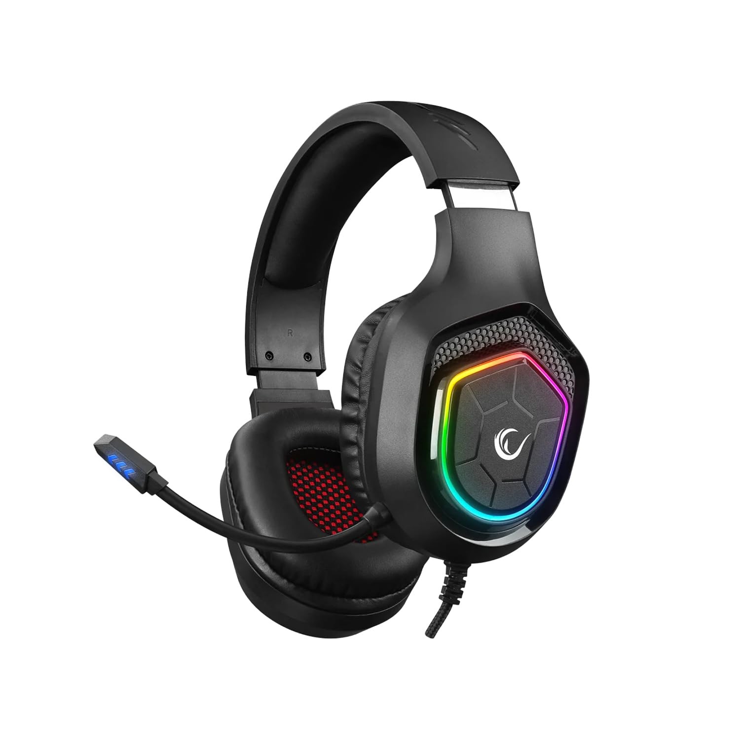 Rampage RM-K90 Wired Gaming Headset with Microphone – RGB Headphones with Mic...